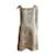 Marchesa Vestido tubo de jacquard lamé dourado Seda Algodão Metal  ref.1372034