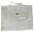 Hermès Bolsa de mão HERMES Vinil Kelly Vinil Transparente Auth 73135  ref.1372161