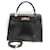 Hermès HERMES KELLY 28 SELLIER BOX BLACK BEAUTIFUL CONDITION AND COMPLETE Leather  ref.1372176