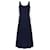 Valentino Garavani Vestido Valentino Azul Meia-Noite Elegante Azul escuro Lã  ref.1372186