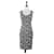 Diane Von Furstenberg DvF Arianna cocktail dress Black White Grey Cotton Elastane  ref.1372232