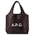 Apc Ninon Tote Bag - A.P.C. - Synthetic Leather - Blackberry Red Dark red Leatherette  ref.1372245