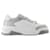 Odissea Sneakers - Versace - Leder - Grau/Schwarz Kalbähnliches Kalb  ref.1372292