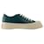 Lace Up Sneakers - Marni - Leather - Green Pony-style calfskin  ref.1372322