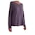 Autre Marque Camiseta de manga larga morada jaspeada T.38-40 Púrpura Sintético  ref.1372327