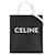 Céline Petit cabas vertical Celine Brown Triomphe Toile Tissu Marron  ref.1372337