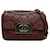 Chanel Red Aged Calfskin CC Square Flap Dark red Leather Pony-style calfskin  ref.1372374