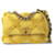 Chanel Yellow Medium 19 Canvas Flap Cloth Cloth  ref.1372392