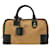 LOEWE Brown Suede Amazona 28 Handbag Beige Leather  ref.1372393