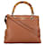 Gucci Brown Small Bamboo Shopper Marrom Couro Bezerro-como bezerro  ref.1372395