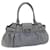 Salvatore Ferragamo Gancini Hand Bag Leather Gray Auth 73132 Grey  ref.1372453