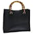 GUCCI Bamboo Hand Bag Leather Black 002 1095 0260 Auth ep4125  ref.1372454