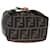 FENDI Zucca Canvas Hand Bag Brown Black Auth 72861 Cloth  ref.1372517