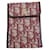 Christian Dior Bordeaux canvas checkbook cover. Dark red Cloth  ref.1372562