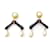 Chanel Ohrringe mit Clip "Bügel & Perlen"  ref.1372566
