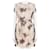 Valentino Garavani Valentino Blush Cocoa Floral Lace-Print Silk Organza Summer Tea Dress Brown  ref.1372568