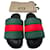 Gucci Gepolsterte Sandalen Webseite Mehrfarben Gummi  ref.1372596