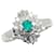 & Other Stories Outro anel de platina, diamante e esmeralda, anel de metal em excelente estado  ref.1372629