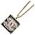 Chanel CC Plate Rhinestone Pendant Necklace Metal Necklace in Good condition  ref.1372635