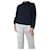 Autre Marque Navy blue cable knit jumper - size M Wool  ref.1372707