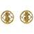 Chanel-Logo-Clip-On-Ohrringe, Metallohrringe in gutem Zustand  ref.1372729