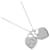 Tiffany & Co Return To Tiffany doublé Heart Tag Mini Collier Collier en métal en excellent état  ref.1372736