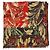 Dries Van Noten Roter Schal mit Blumenmuster