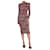 Dolce & Gabbana Abito midi con stampa di rose nere - taglia UK 8 Nero Viscosa  ref.1372758