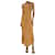 Autre Marque Vestido lencero de seda marrón - talla S Castaño  ref.1372784