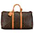 Louis Vuitton Brown Monogram Keepall 50 Leather Cloth  ref.1372815