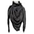 Givenchy gray shawl with 4G motifs Dark grey Silk Wool  ref.1372883