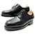 JM WESTON SHOES 131 DERBY GOLF 6.5E 40.5 41 IN BLACK SEEDED LEATHER SHOES  ref.1372918