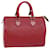 Bolso de mano LOUIS VUITTON Epi Speedy 25 Rojo castellano M43017 LV Auth 72223 Cuero  ref.1373007