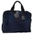 PRADA Hand Bag Suede Navy Auth bs13802 Navy blue  ref.1373074