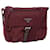 PRADA Shoulder Bag Nylon Red Auth bs14044  ref.1373097