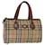 Autre Marque Burberrys Nova Check Boston Bag Canvas Beige Auth 72845 Cloth  ref.1373101