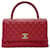 Coco Handle Chanel Coco-Griff Rot Leder  ref.1373625