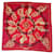 Carré Lift d'Hermès, foulard dessiné par Shan Merry. Soie Rouge  ref.1374100