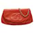 Chanel Halbmond Rot Leder  ref.1374217