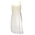 Autre Marque Alberta Ferretti Vestido de gasa de seda con un hombro color marfil Crudo  ref.1374420