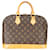 Louis Vuitton Alma PM Handbag Canvas Monogram Brown Cloth  ref.1374433