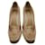 Gucci Tacones au Champagne Toile Beige  ref.1374446