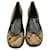 Gucci Tacones Marrones de Lona Toile  ref.1374457