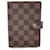 Louis Vuitton Vintage Damier Ebene Canvas 6 Ring Agenda Cover PM Brown Cloth  ref.1374891