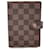 Louis Vuitton Copertina dell'agenda a 6 anelli in tela Damier Ebene vintage PM Marrone  ref.1374891