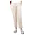 Brunello Cucinelli Pantaloni della tuta color crema a gamba dritta - taglia S Crudo Cotone  ref.1374930