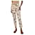 Isabel Marant Pfirsichfarbene Jeans mit Camouflage-Print – Größe UK 6 Pink Baumwolle  ref.1374946