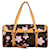 Louis Vuitton Braun x Takashi Murakami Monogramm Kirschblütenpapillon Leder Leinwand  ref.1374969