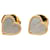 Autre Marque Van Cleef and Arpels Gold 18K Yellow Gold and Mother of Pearl Sweet Alhambra Heart Earrings Metal  ref.1374974