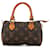 Louis Vuitton Brown Monogram Mini HL Speedy Marrom Couro Lona  ref.1374979